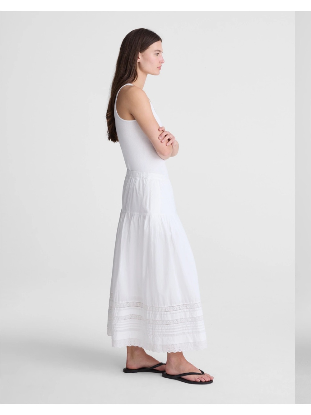 Madewell Pintucked Midi Skirt - Picture 3 of 9
